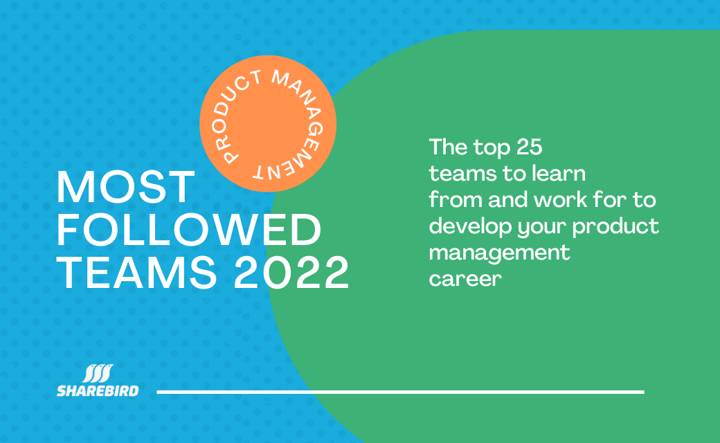 Most Followed Product Management Teams - 2022
